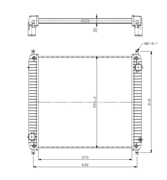 Radiateur, refroidissement du moteur NRF 509779
