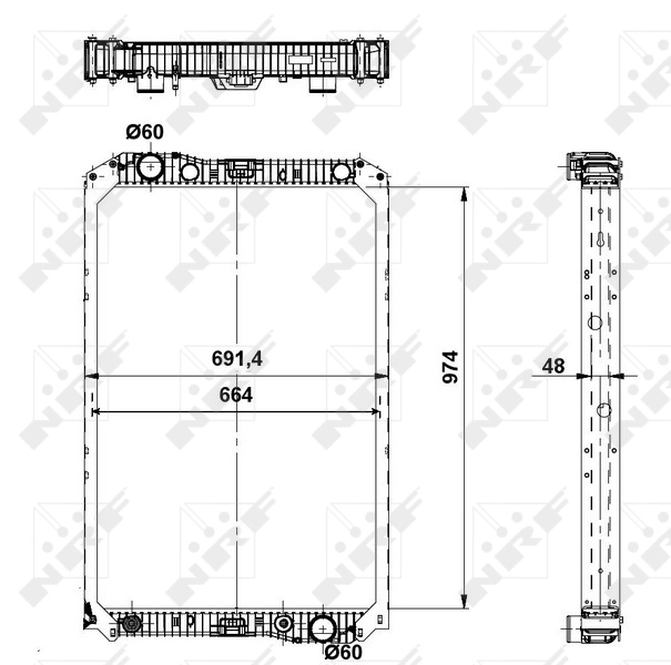 Radiateur, refroidissement du moteur NRF 519720