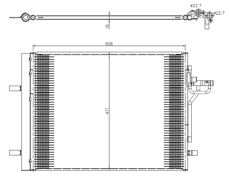 Condenseur, climatisation NRF 350375