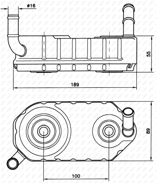 Radiateur d'huile de boîte automatique NRF 31004A