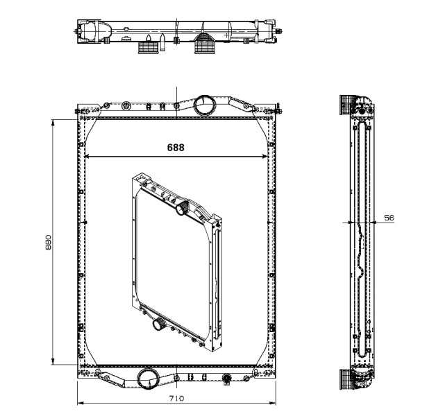Radiateur, refroidissement du moteur NRF 509889