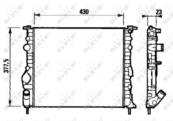 Radiateur, refroidissement du moteur