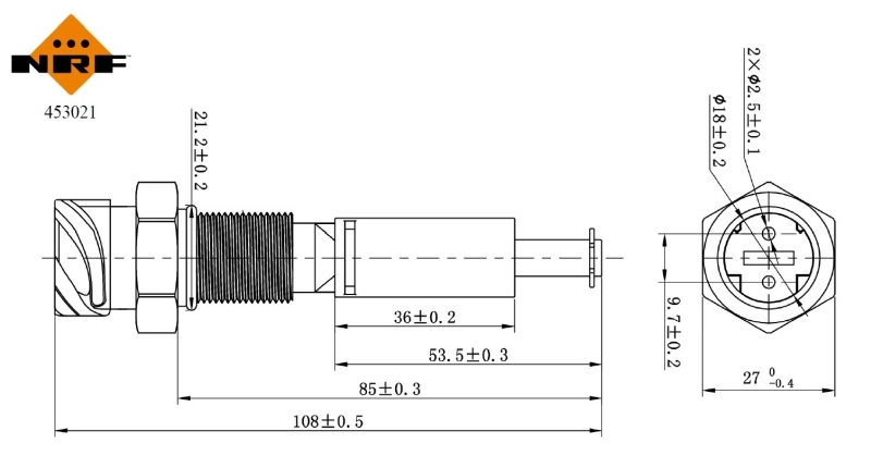 Capteur, niveau de liquide de refroidissement NRF 453021