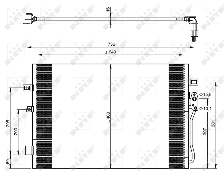 Condenseur, climatisation NRF 350087