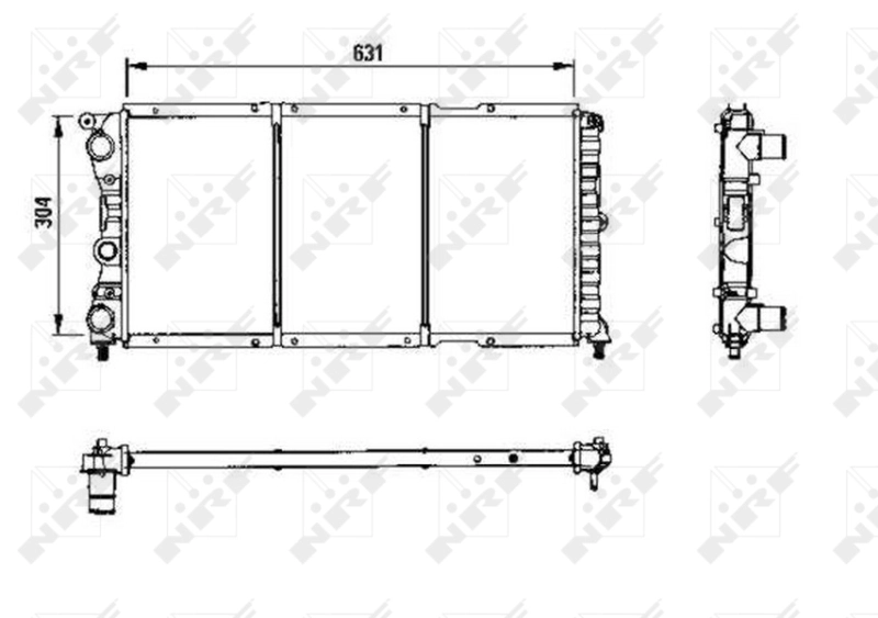 Radiateur, refroidissement du moteur NRF 58956