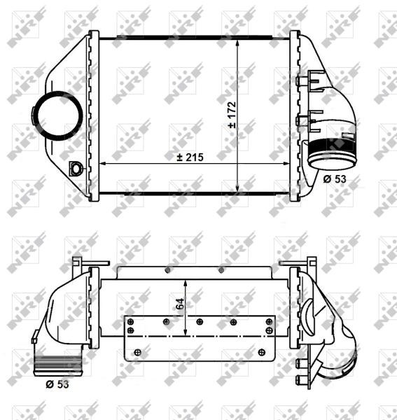 Intercooler, échangeur NRF 30914