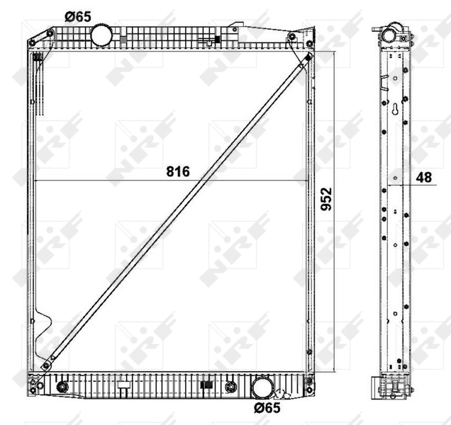 Radiateur, refroidissement du moteur NRF 519577