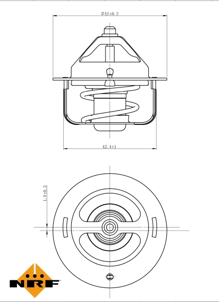 Thermostat, liquide de refroidissement NRF 725113
