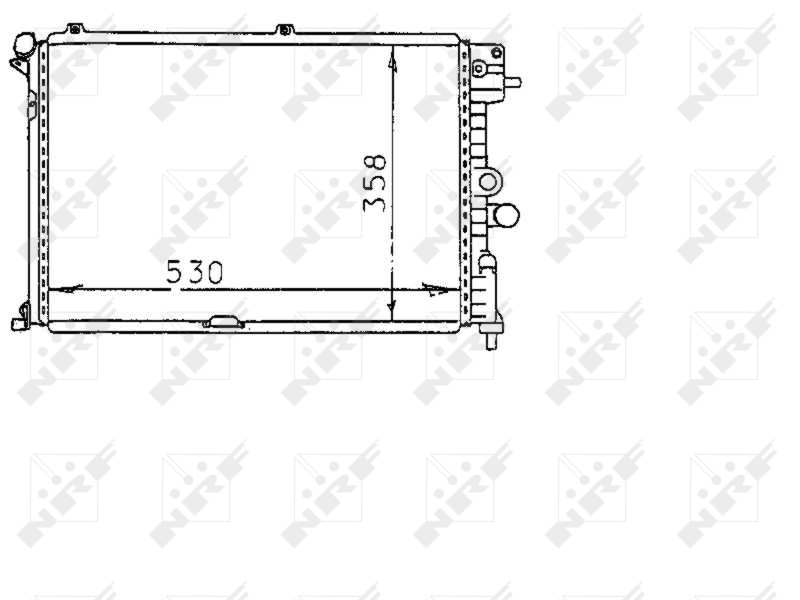 Radiateur, refroidissement du moteur NRF 58974