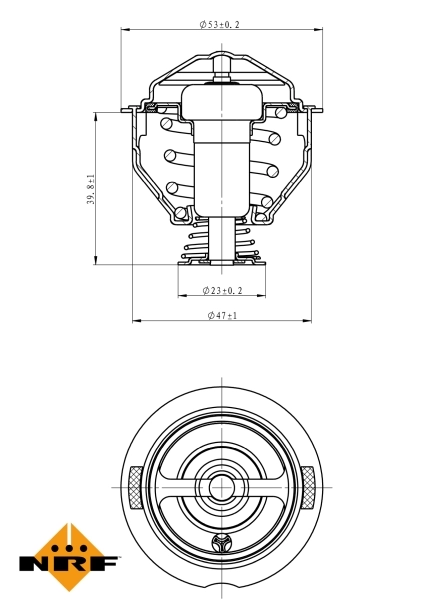 Thermostat, liquide de refroidissement NRF 725209