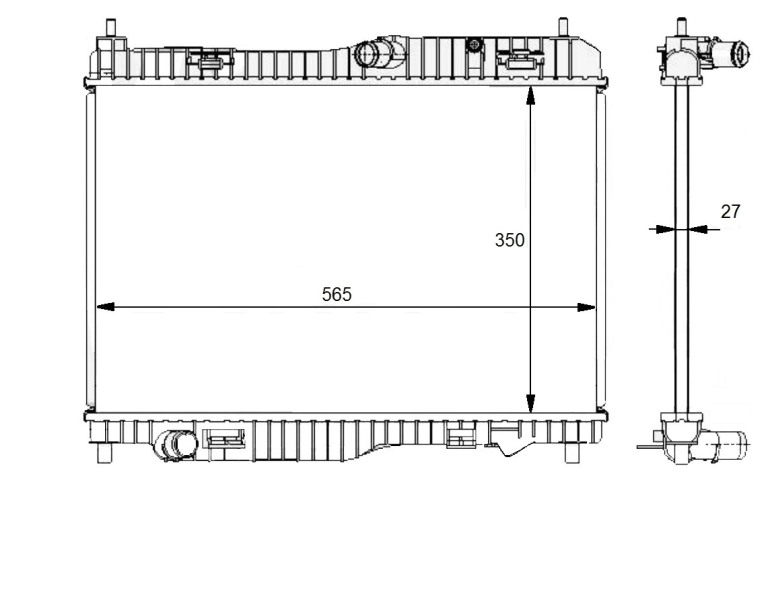 Radiateur, refroidissement du moteur NRF 59134