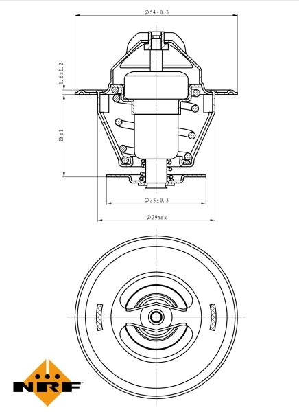Thermostat, liquide de refroidissement NRF 725161