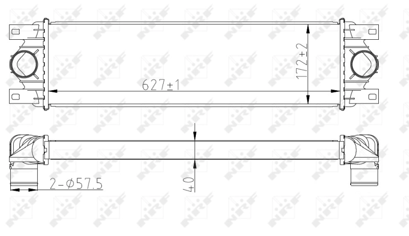 Intercooler, échangeur NRF 30874