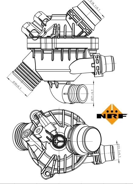 Thermostat, liquide de refroidissement NRF 725004