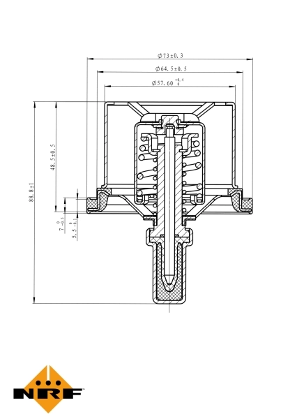Thermostat, liquide de refroidissement NRF 725029