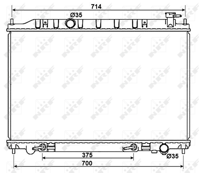 Radiateur, refroidissement du moteur NRF 53407