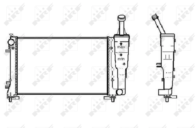 Radiateur, refroidissement du moteur NRF 53247  pour OE 46834075 - 46834075 - 51 vue 5