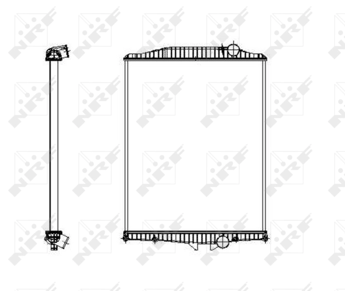 Radiateur, refroidissement du moteur NRF 519701
