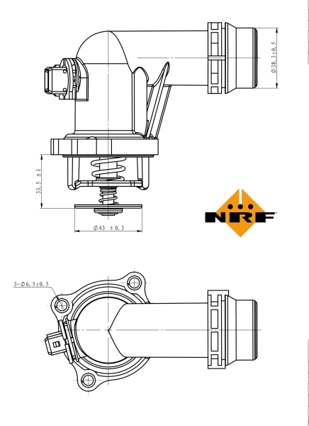 Thermostat, liquide de refroidissement NRF 725001