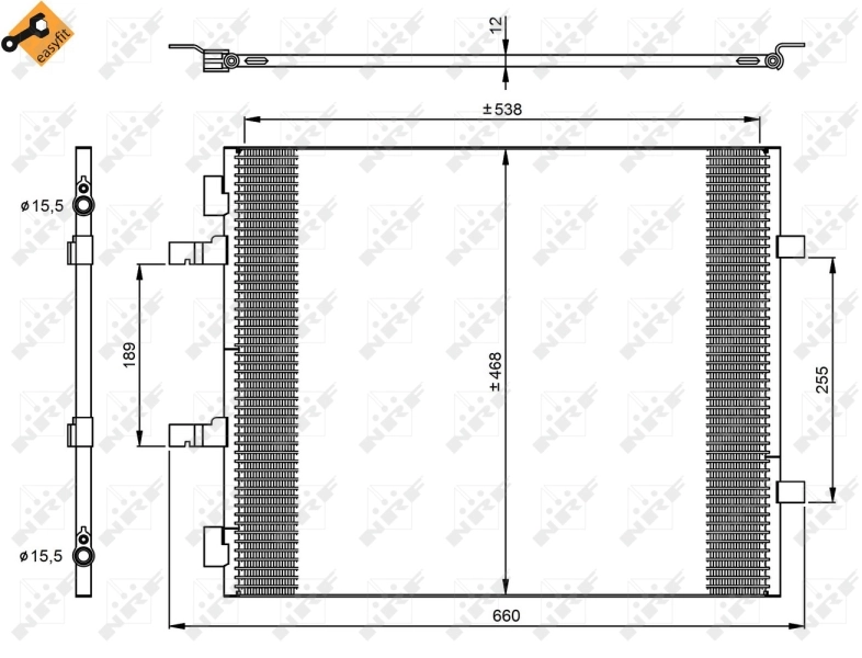 Condenseur, climatisation NRF 35960