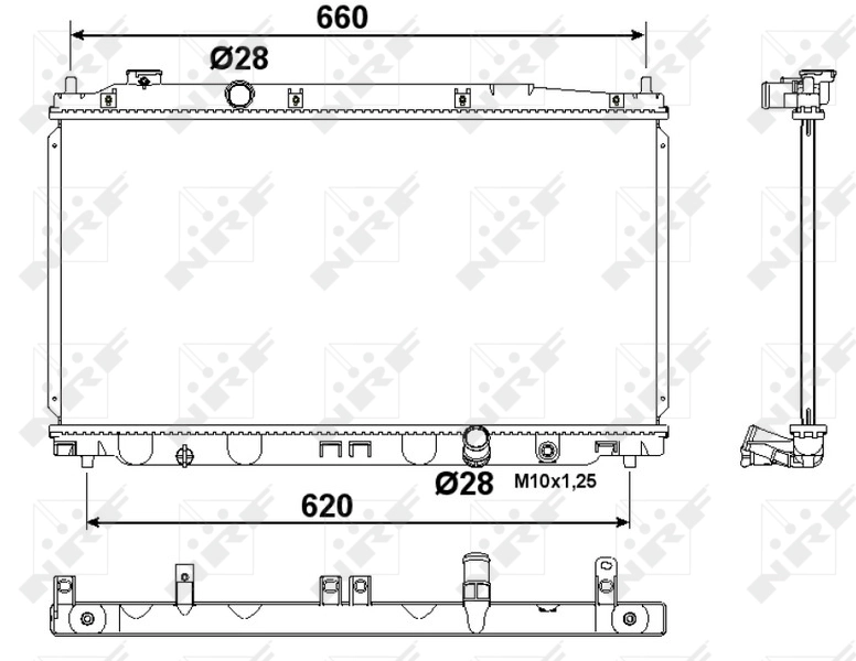 Radiateur, refroidissement du moteur NRF 53194