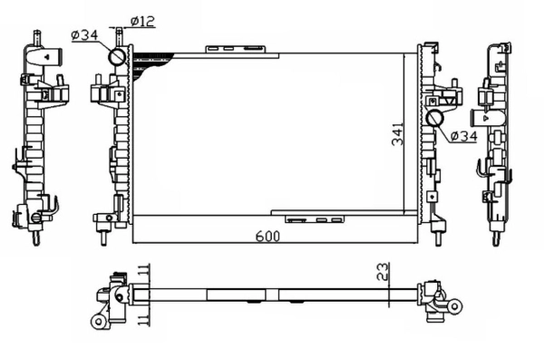 Radiateur, refroidissement du moteur
