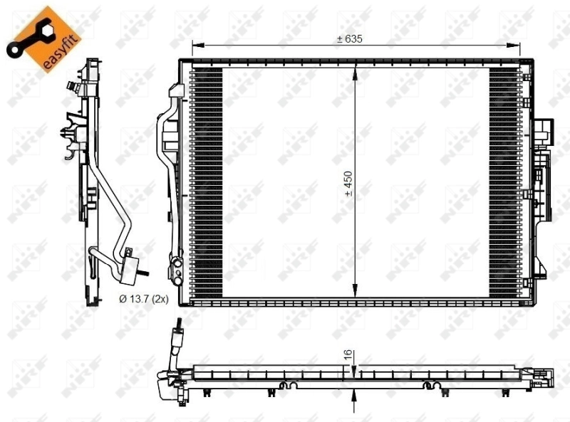 Condenseur, climatisation NRF 350218