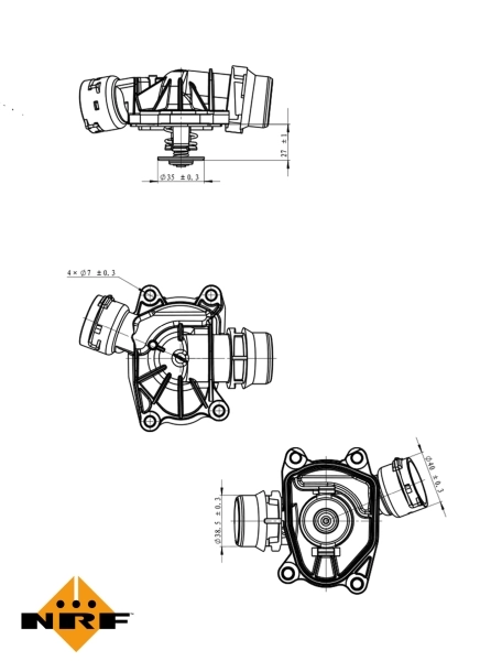Thermostat, liquide de refroidissement NRF 725091