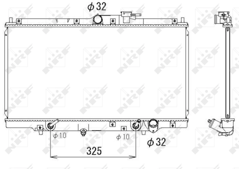Radiateur, refroidissement du moteur NRF 53328