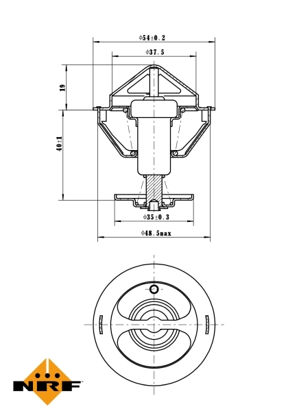 Thermostat, liquide de refroidissement NRF 725200
