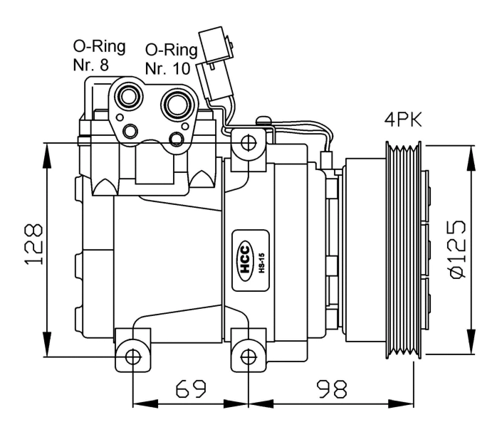 Compresseur, climatisation NRF 32471G