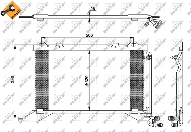 Condenseur, climatisation NRF 35245