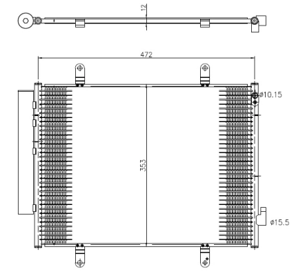 Condenseur, climatisation NRF 350371