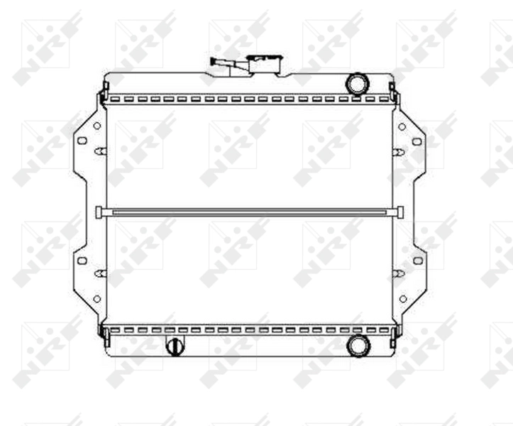 Radiateur, refroidissement du moteur NRF 504343