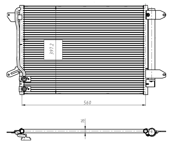 Condenseur, climatisation NRF 350507