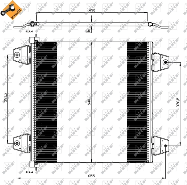 Condenseur, climatisation NRF 35757