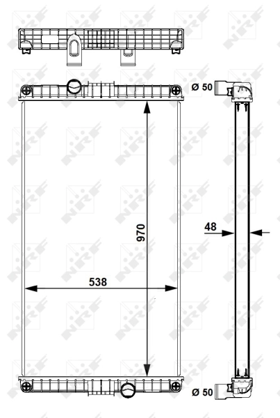 Radiateur, refroidissement du moteur NRF 58248