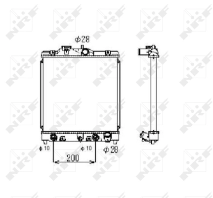 Radiateur, refroidissement du moteur NRF 516356