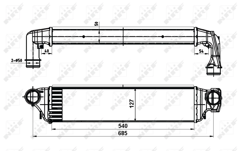Intercooler, échangeur NRF 30119A