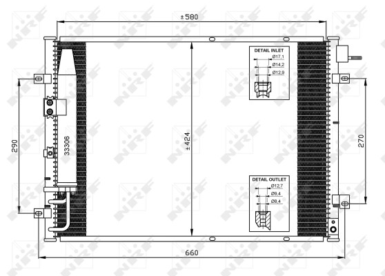 NRF 35515 — Конденсер кондиціонера