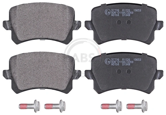 A.B.S. 37739 — Колодка гальм. диск. AUDI Q3, VW PASSAT, TIGUAN задн. (вир-во ABS)