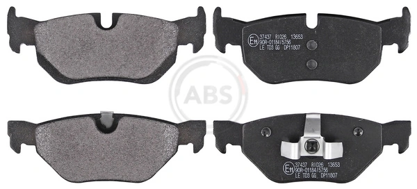 A.B.S. 37437 — Колодка гальм. диск. BMW 3 (E90-91) 05 - задн. (вир-во ABS)