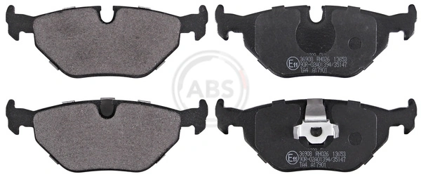 A.B.S. 36908 — Колодка гальм. диск. Бмв 3 ser. E46/5 ser. E39 задн. (вир-во ABS)