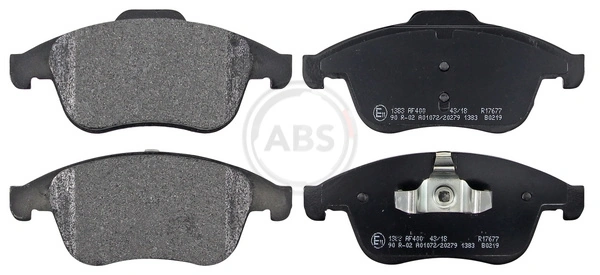 A.B.S. 37749 — Колодка гальм. диск. RENAULT MEGANE III 08 - передн. (вир-во ABS)
