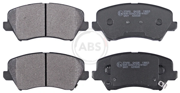 A.B.S. 37930 — Колодка гальм. диск. HYUNDAI VELOSTER 1.6I 16V GDI 11/03 - передн. (вир-во ABS)