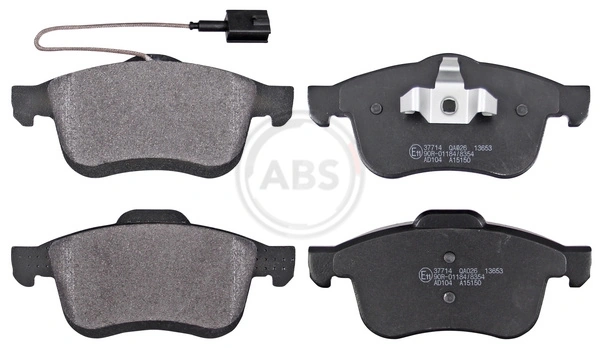 A.B.S. 37714 — Колодка гальм. диск. FIAT DOBLO 1.3D-2.0D 2010 - передн. (вир-во ABS)