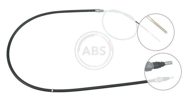 A.B.S. K12846 — Трос ручного гальма VW PASSAT B3/B4 (1990-97) (Disc Brake) (вир-во ABS)