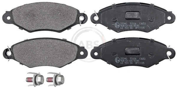 A.B.S. 37040 — Колодка гальм. диск. CITROEN/PEUG/RENAULT XSARA/306/KANGOO передн. (вир-во ABS)