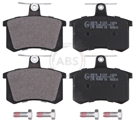 A.B.S. 36818 — Колодка гальм. диск. ALFA ROMEO/AUDI/FIAT/VW задн. (вир-во ABS)