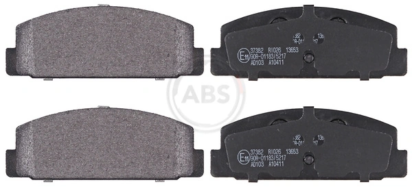 A.B.S. 37382 — Колодка гальм. MAZDA 6 задн. (вир-во ABS)